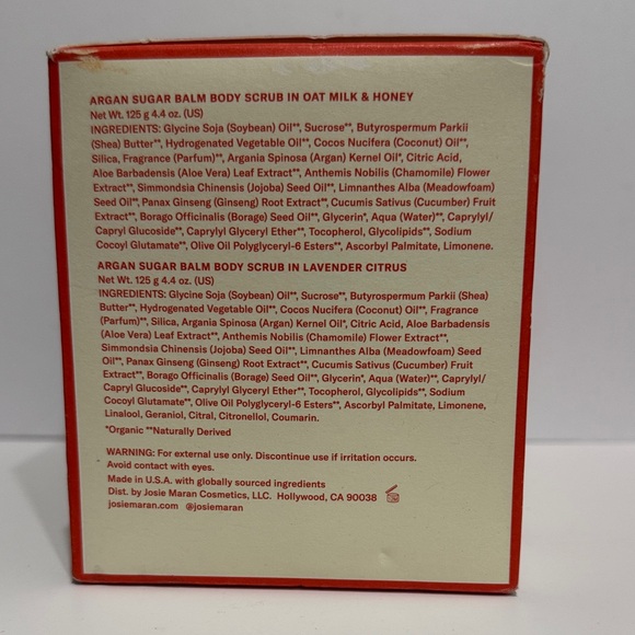 JOSIE MARAN THE BOD SQUAD 4-Pc. Body Butter+Sugar Scrub Set w/ARGAN OIL! F/S NIB - Picture 11 of 12